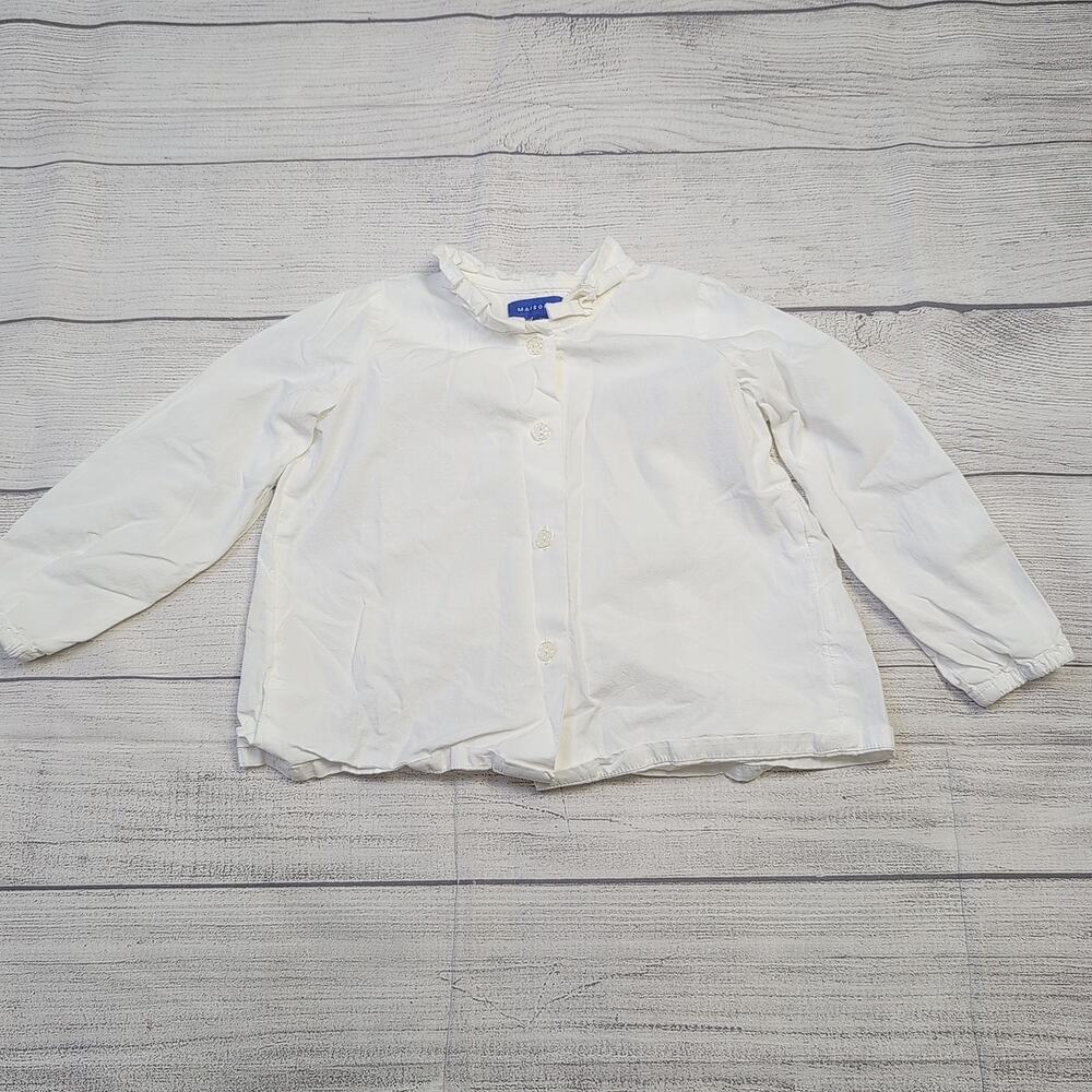 3 Maison Me White Button-Up Shirt